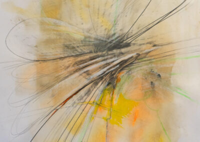 Acryl und Zeichnung_Natural Ornaments II_ Skizze_ 2025