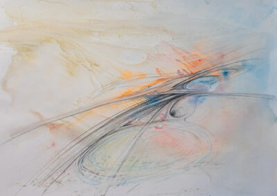 Acryl und Zeichnung_Natural Ornaments I_ Skizze_ 2025