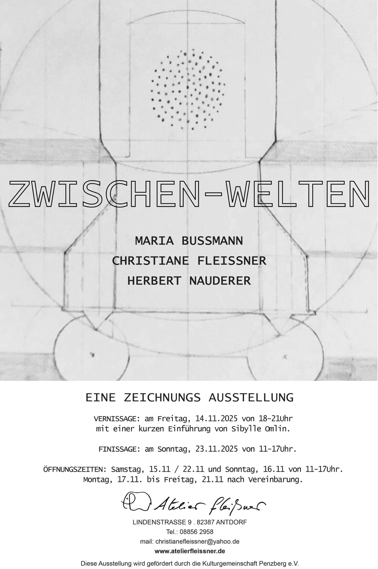 Zwischen_Welten 2025 Herbert Nauderer, Maria Bussman und Christiane Fleissner